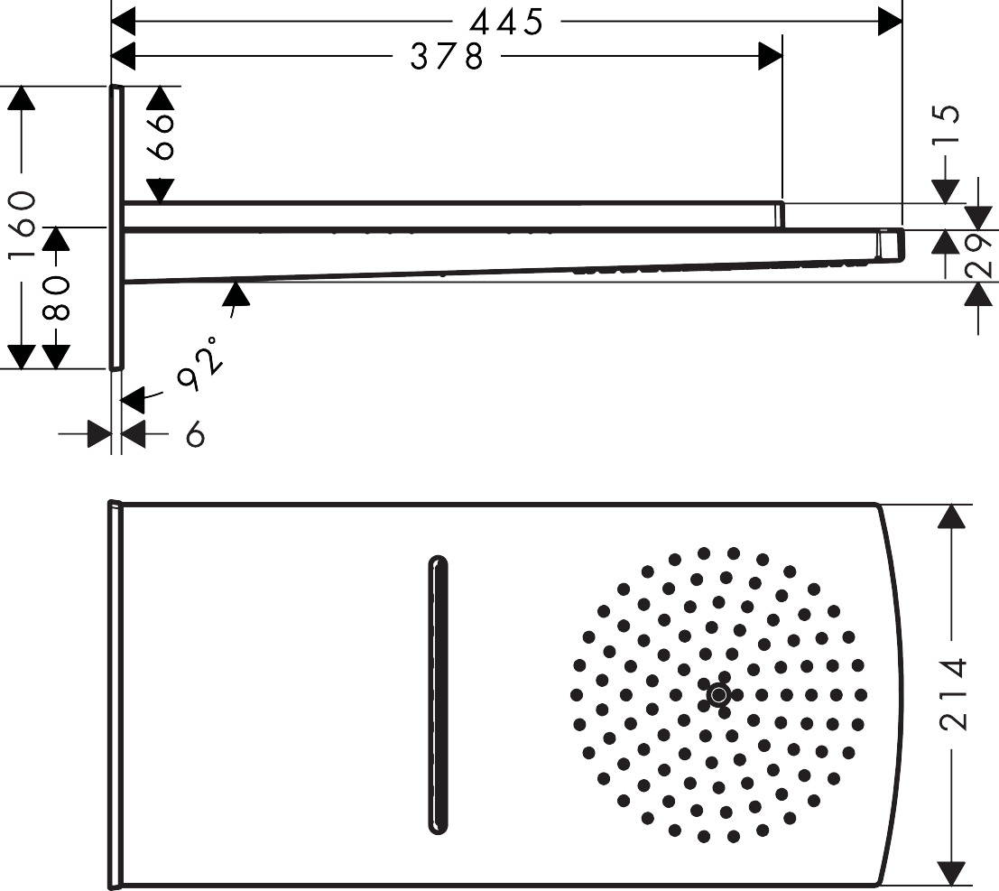 hansgrohe Takdusch hansgrohe 28433000 raindance rainfall