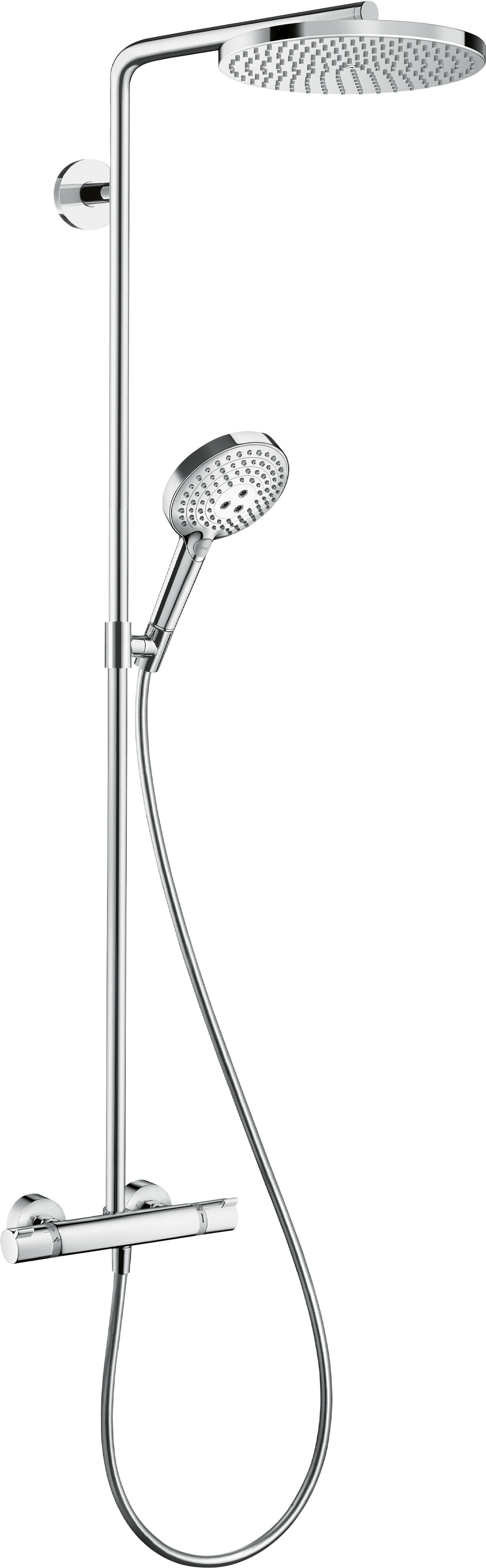hansgrohe Showersystem hansgrohe 27867000 rdsel s240 powderrain
