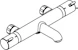 hansgrohe Amme-/suihkuhana hansgrohe 13186670 ecostat term jp musta