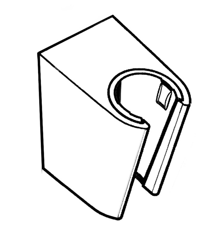 hansgrohe Käsisuihkun pidike hansgrohe 28331140 porters pron