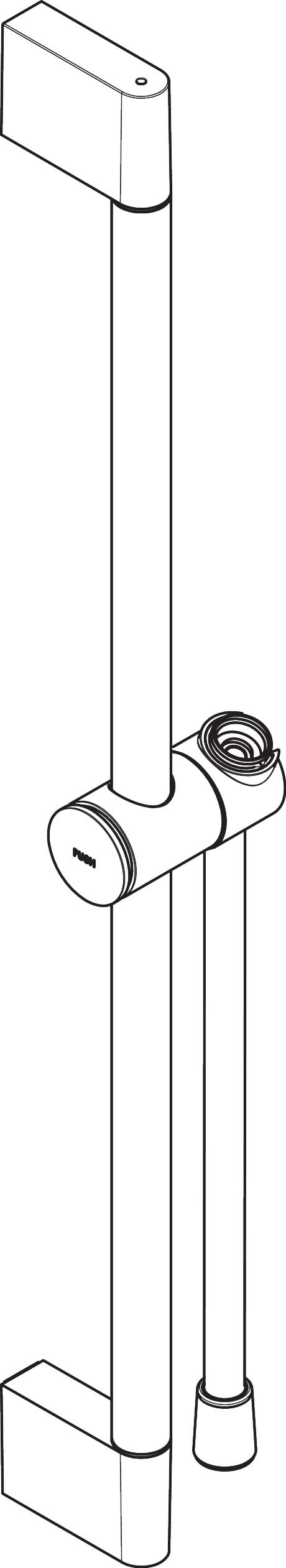 hansgrohe Wallbar hansgrohe 24400700 s unica 65cm valk