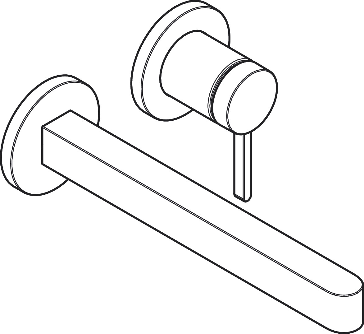 hansgrohe Basin mixer hansgrohe 76050700 finoris wall white