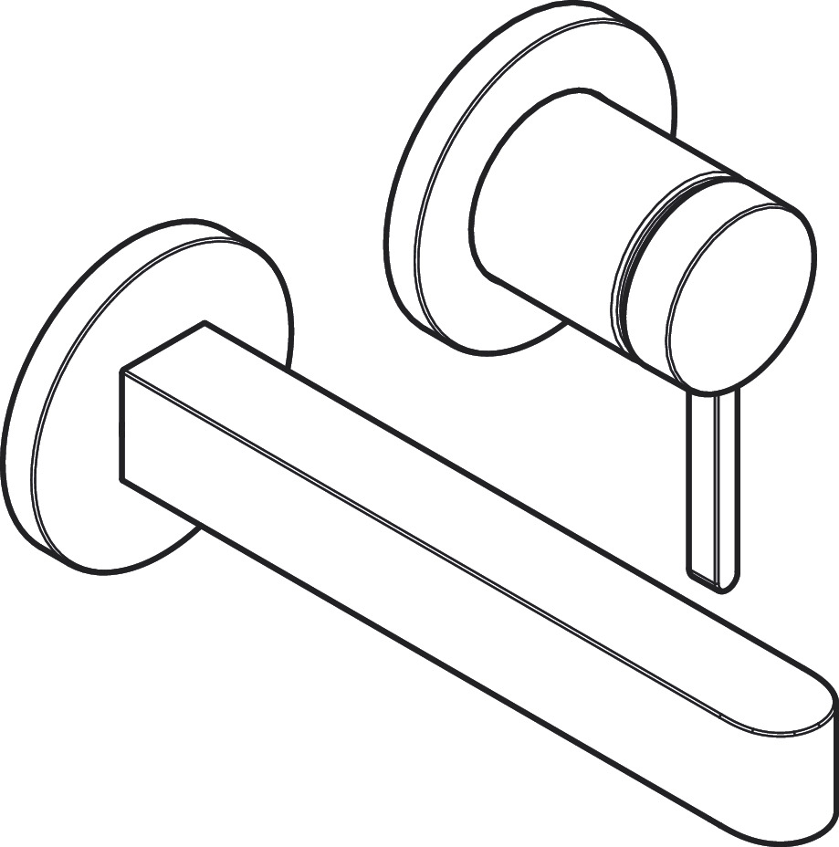hansgrohe Pesuallashana hansgrohe 76051700 finoris seinä valk