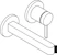 hansgrohe Pesuallashana hansgrohe 76051700 finoris seinä valk