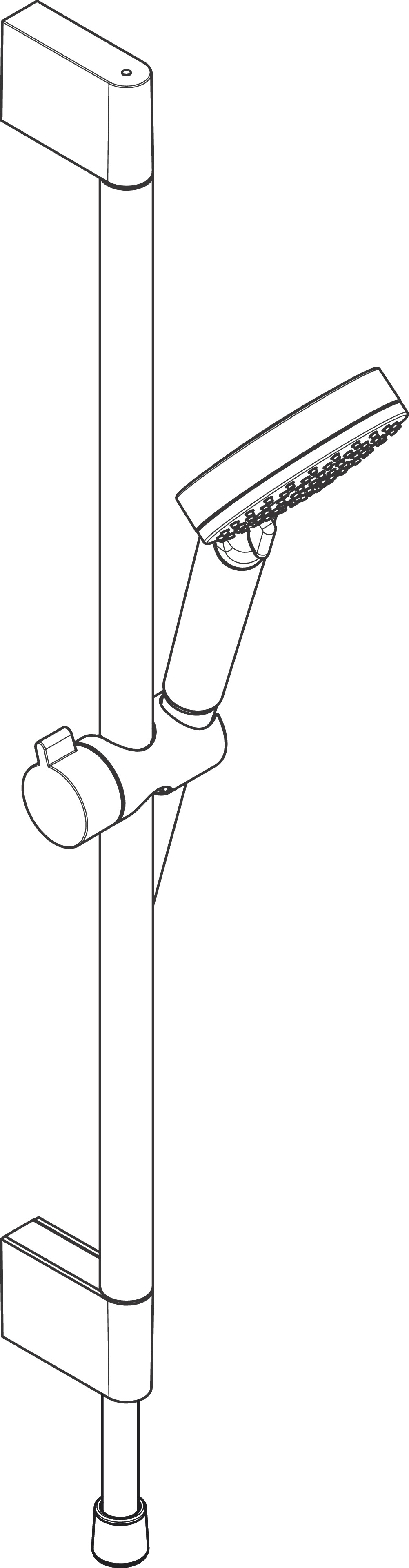 hansgrohe Handduschset hansgrohe 26532400 crometta vario 65cm