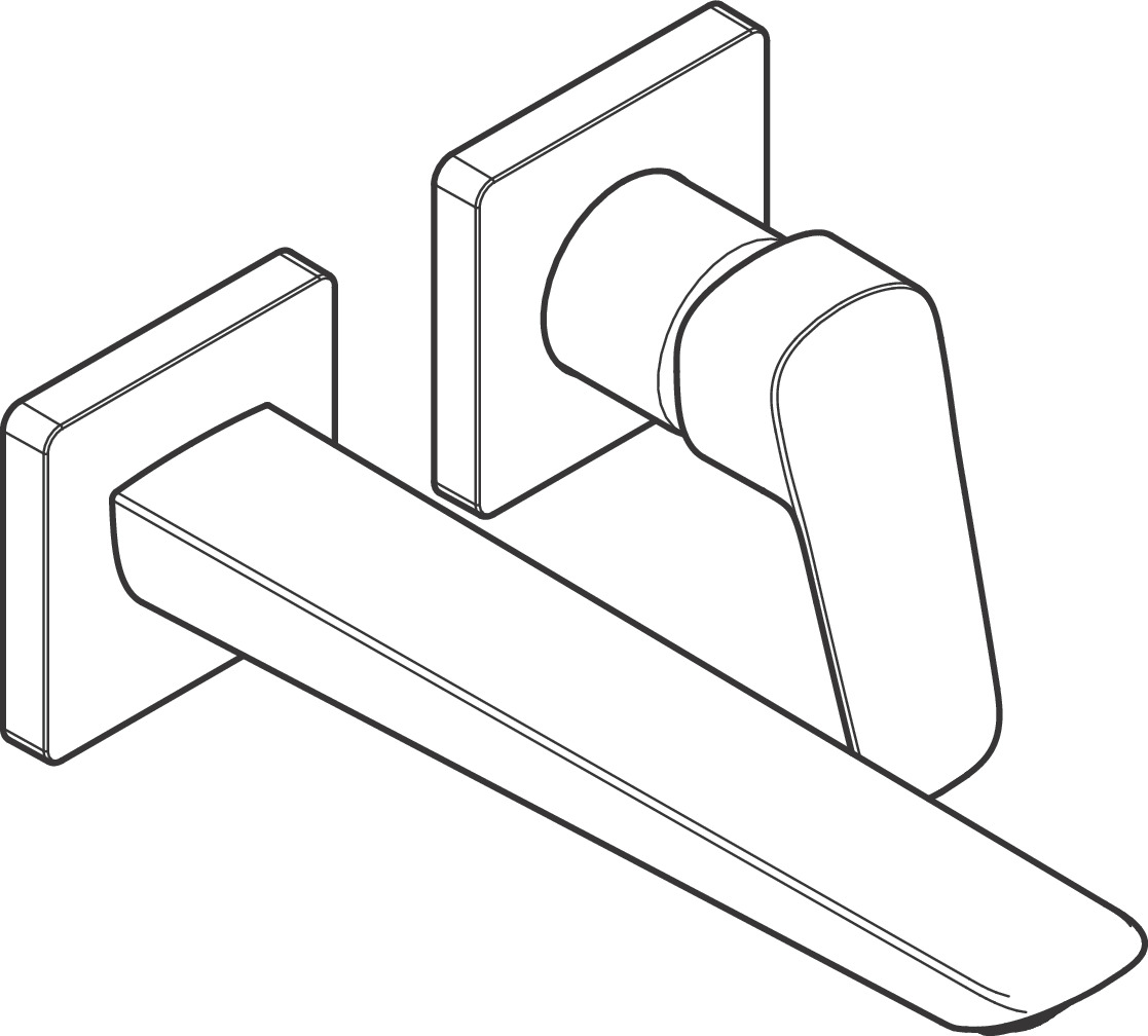 hansgrohe Pesuallashana hansgrohe 71256670 logis seinäas. must
