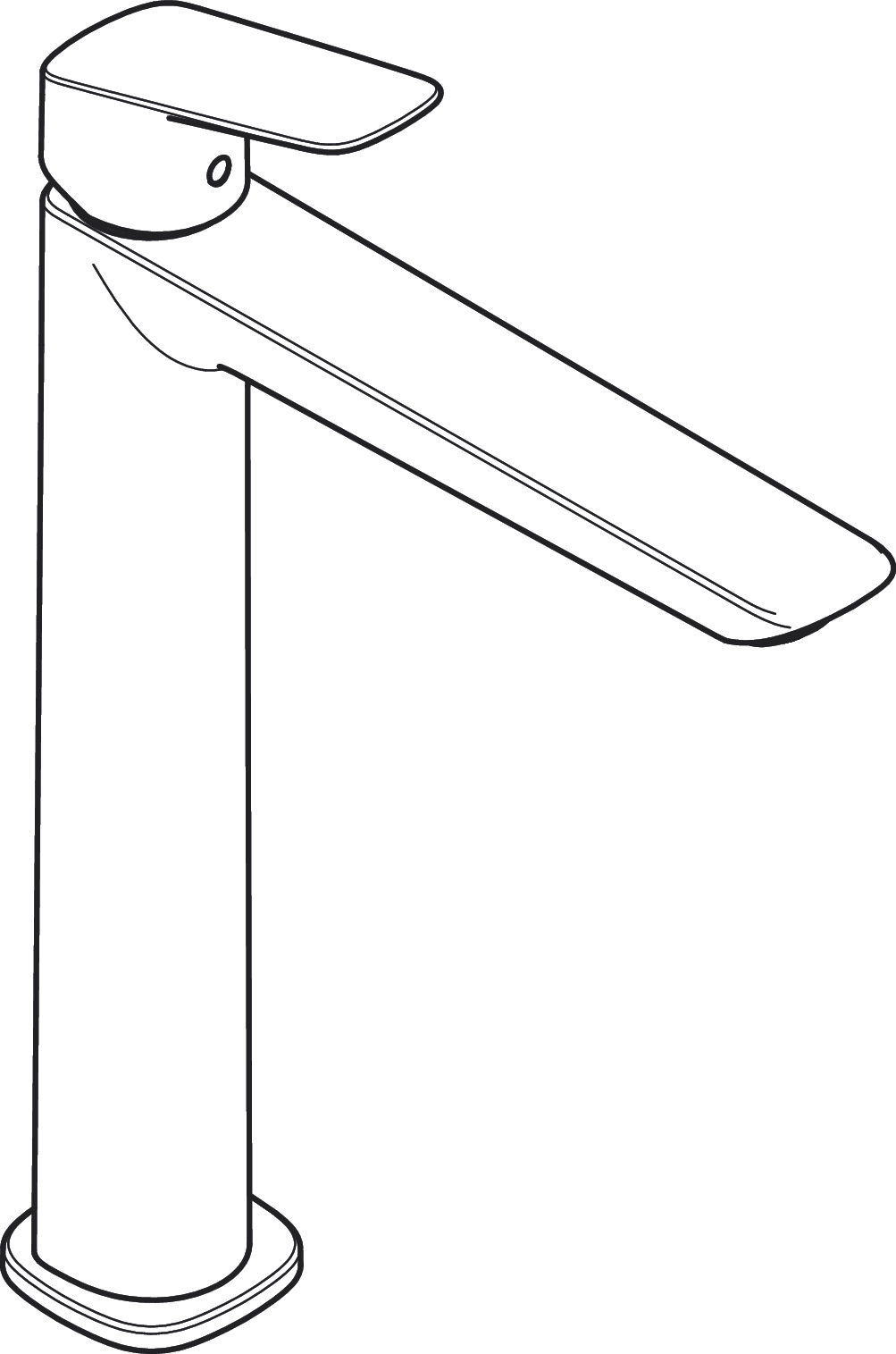 hansgrohe Basin mixer hansgrohe 71258670 logis 240 f black