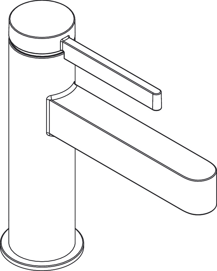 hansgrohe Tvättställsblandare hansgrohe 76010700 finoris 100 pushwhite