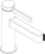 hansgrohe Tvättställsblandare hansgrohe 76010700 finoris 100 pushwhite