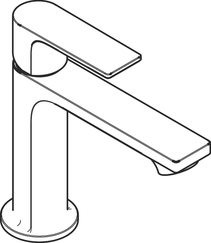 hansgrohe Basin mixer hansgrohe 72544000 rebris e 110 chrome