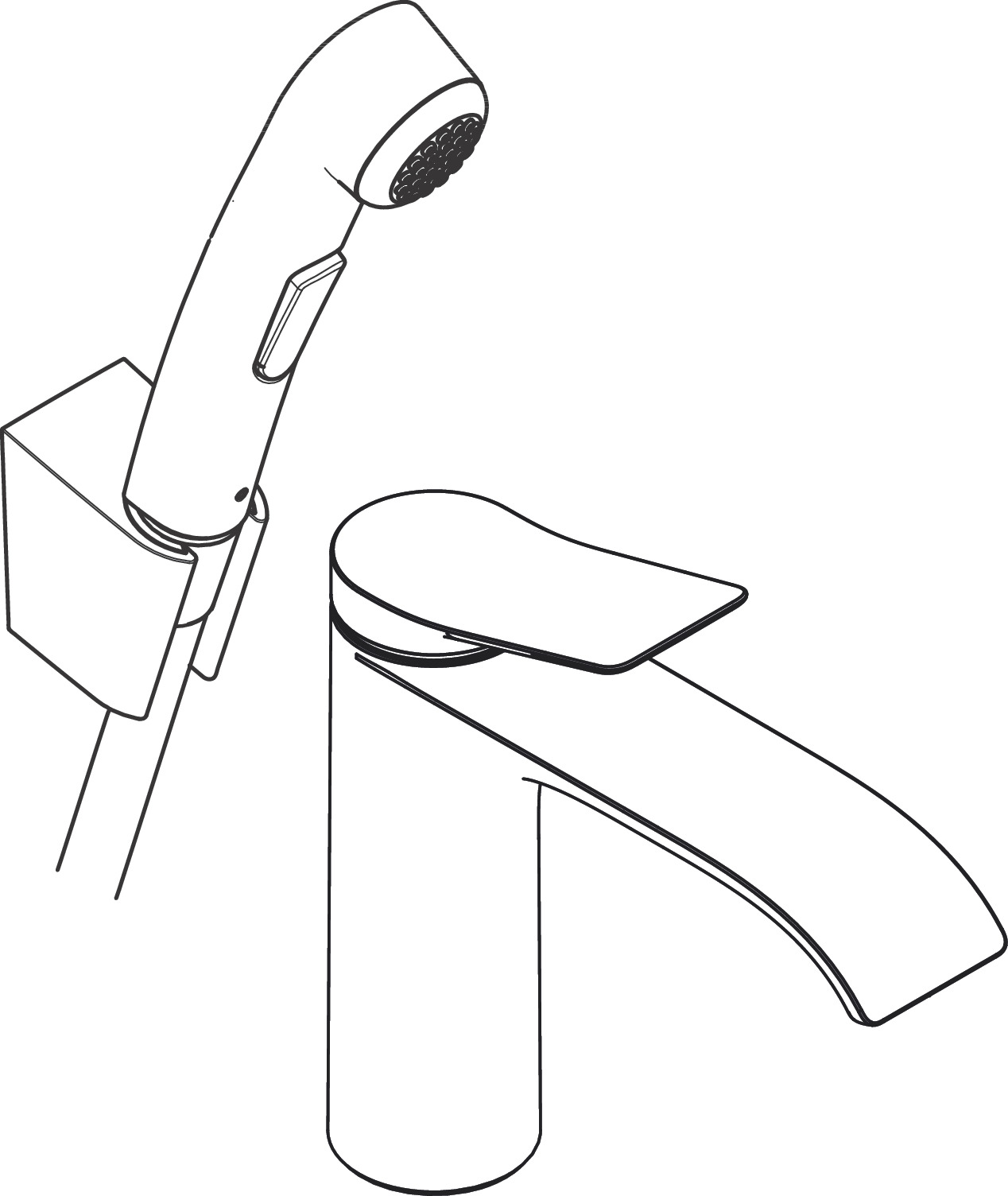 hansgrohe Pesuallashana hansgrohe 75210000 vivenis bide pv kro
