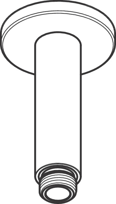 hansgrohe Ceiling connector hansgrohe vernis blend 100 chrom