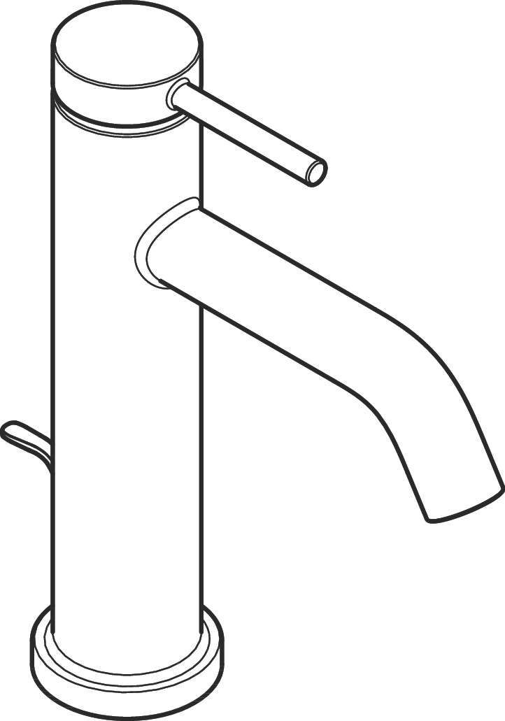 hansgrohe Basin mixer hansgrohe 73318700 tecturis s 110 white