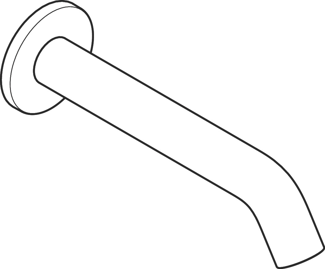 hansgrohe Juoksuputki piilo hansgrohe 73411140 tecturis s g 1/2 198