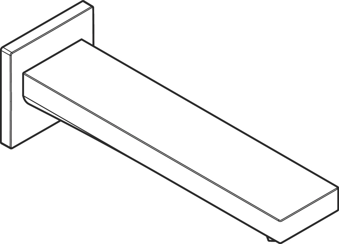 hansgrohe Bath filler hansgrohe 73410670 tecturis e g 1/2 210