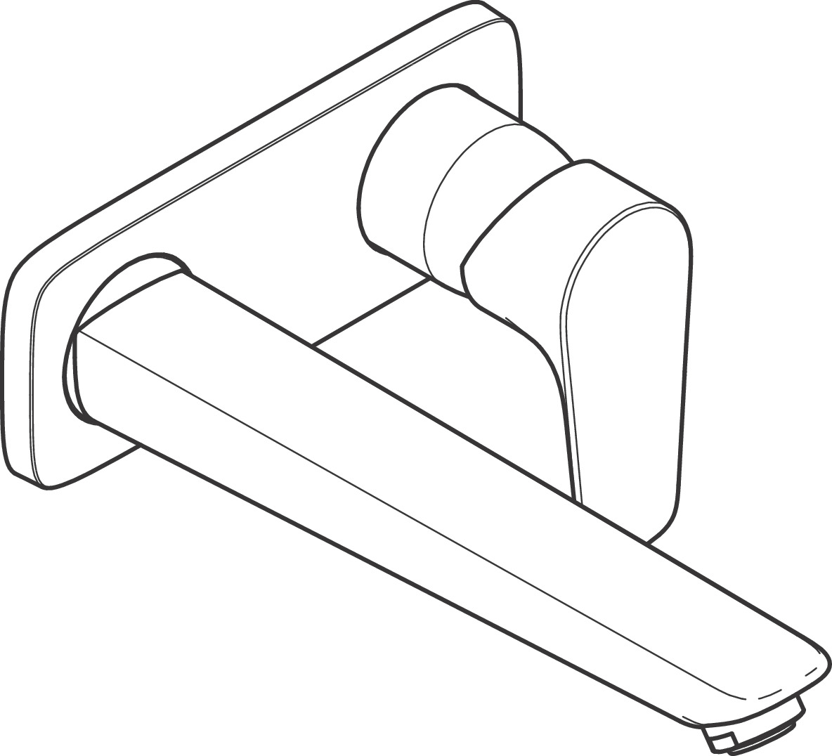 hansgrohe Concealed tap hansgrohe 71734000 talis e washbasin 225
