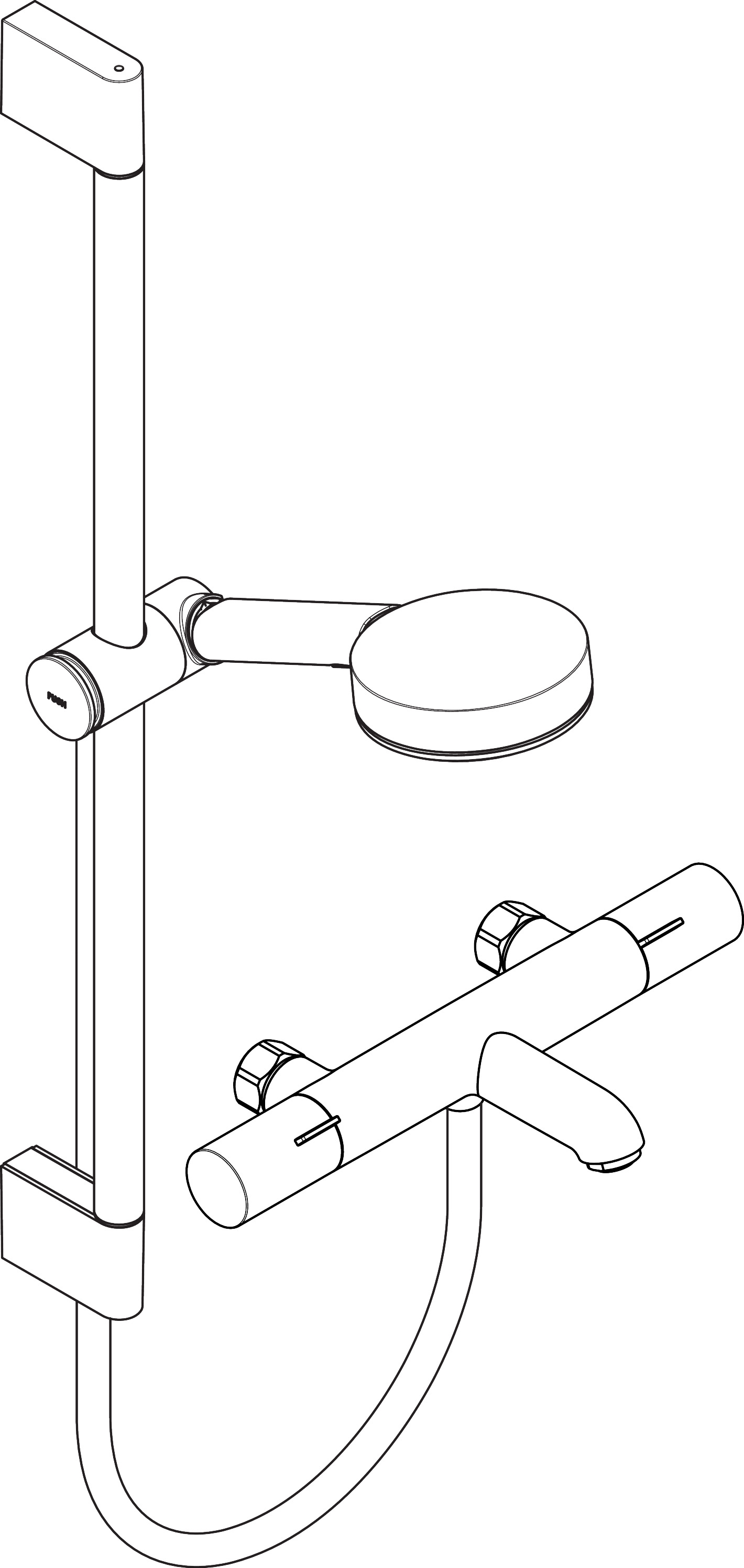 hansgrohe Duschkombination hansgrohe 24264000 pulsify fine jp chrom