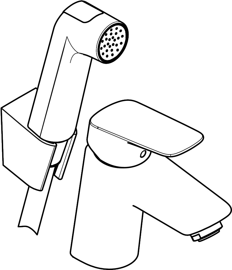 hansgrohe Pesuallashana hansgrohe 71290000 logis 70 bidette
