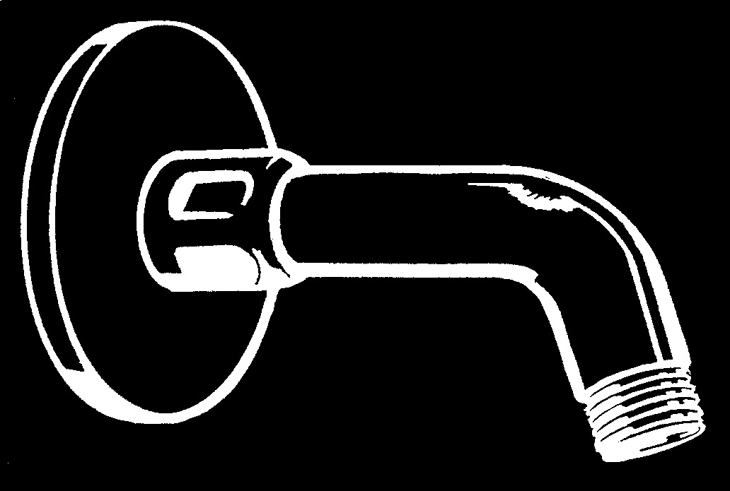 hansgrohe Duschrör hansgrohe 27411000 duscharm 1/2" 140mm/4