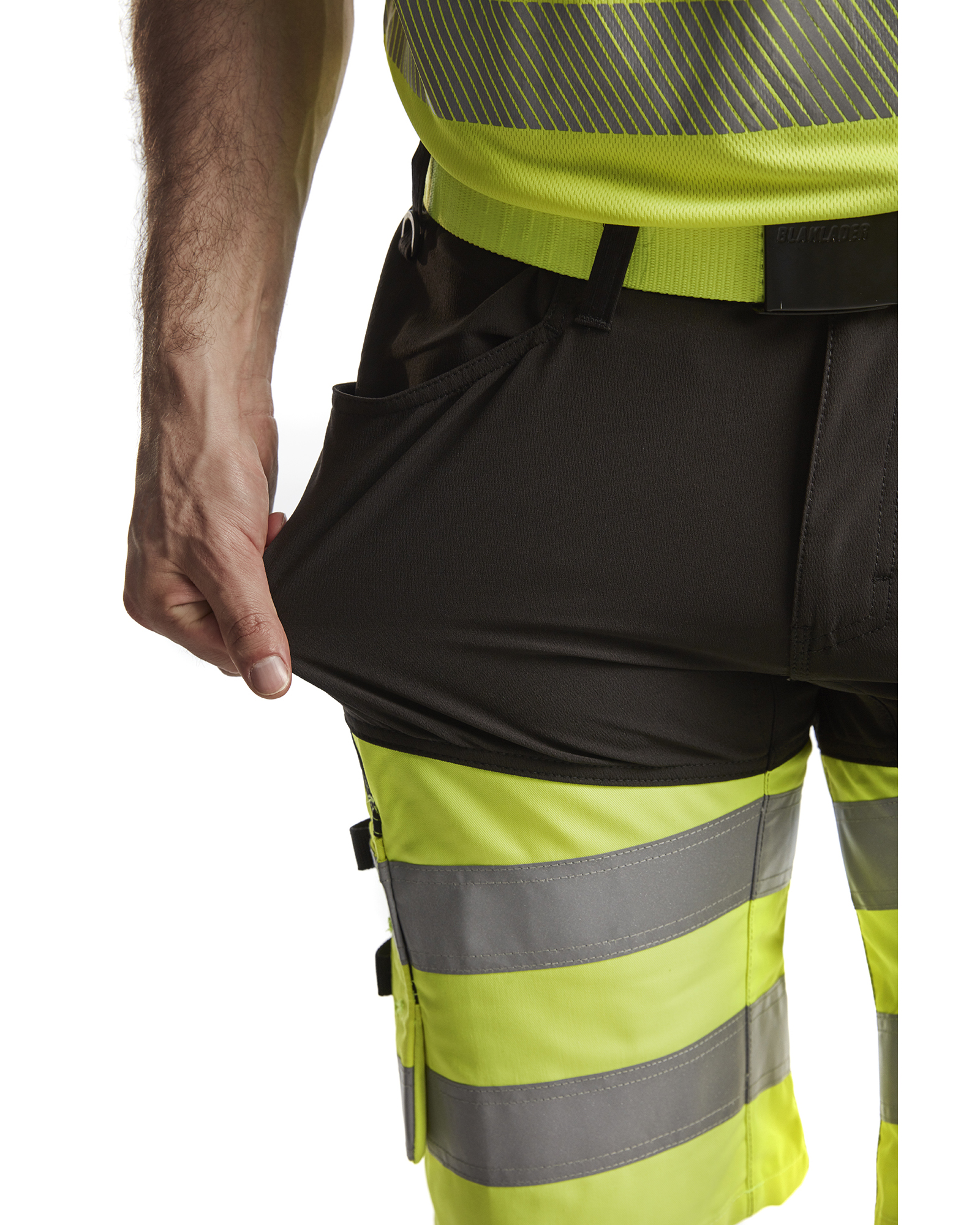 blåkläder Shorts blåkläder size c52 black/yellow