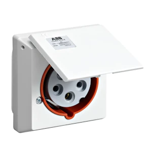 amphenol Socket outlet 6h, 16a, ip44, 2p+e