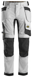 snickers workwear Trousers snickers 6241-0904 white-black size 256