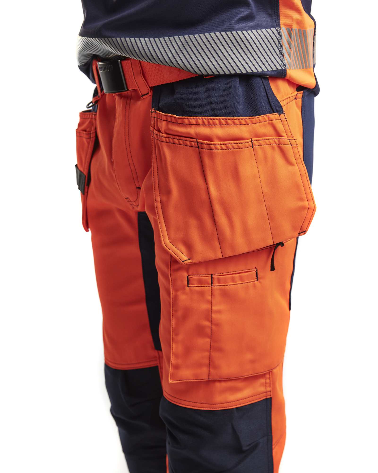 blåkläder Varselbyxa blåkäder storlek d84 orange/blå