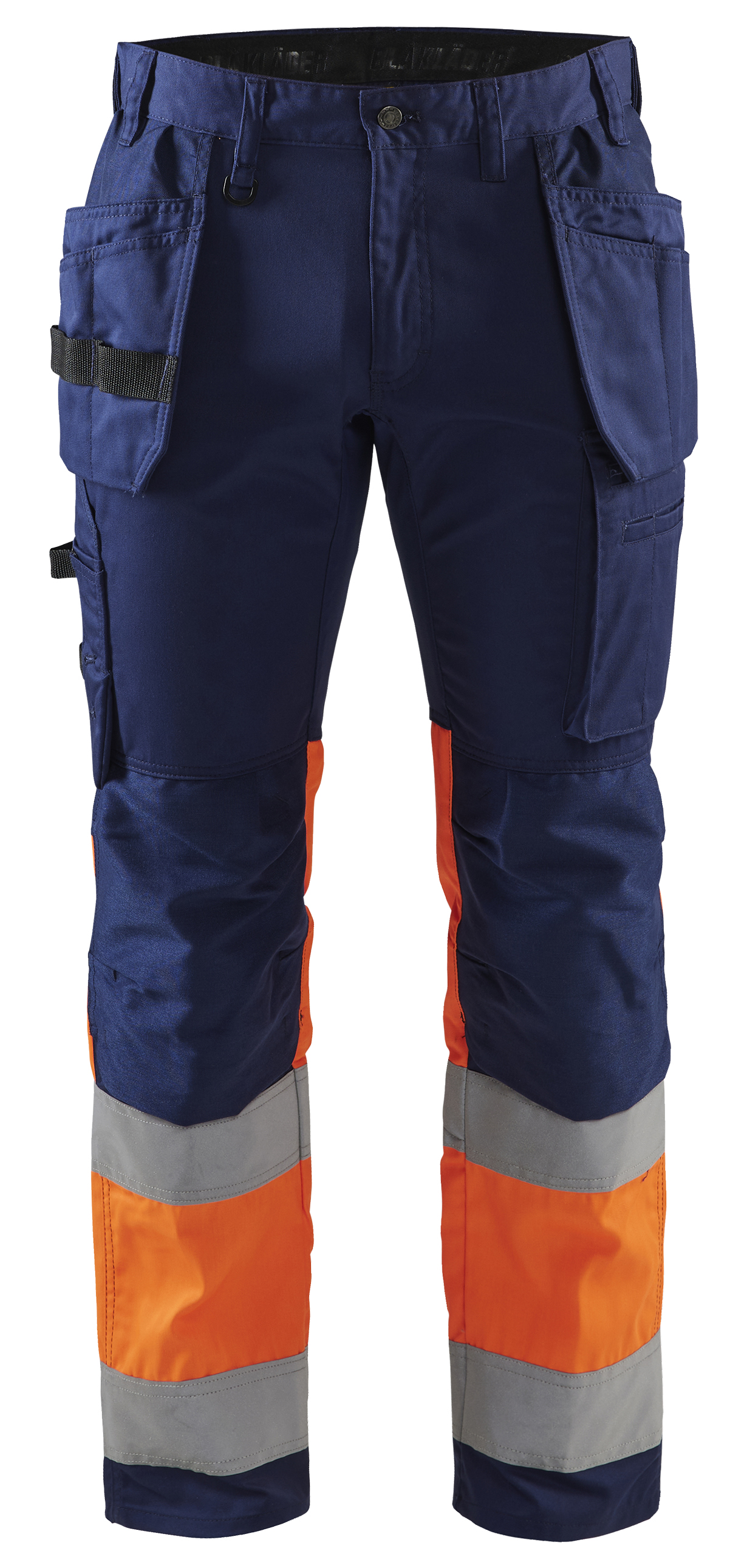 blåkläder Trousers blåkläder size d88 navy blue/orange