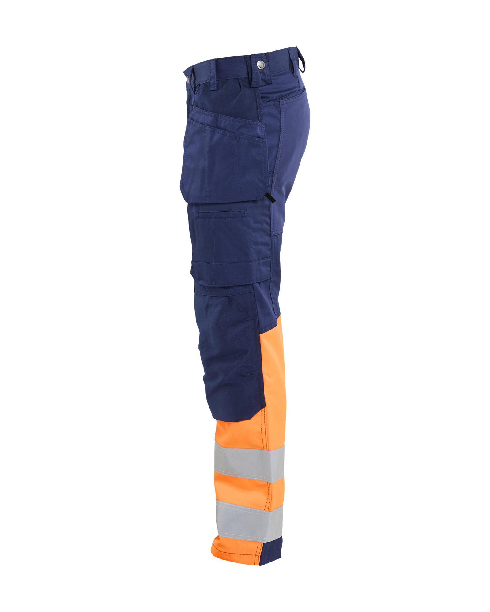 blåkläder Trousers blåkläder size d88 navy blue/orange