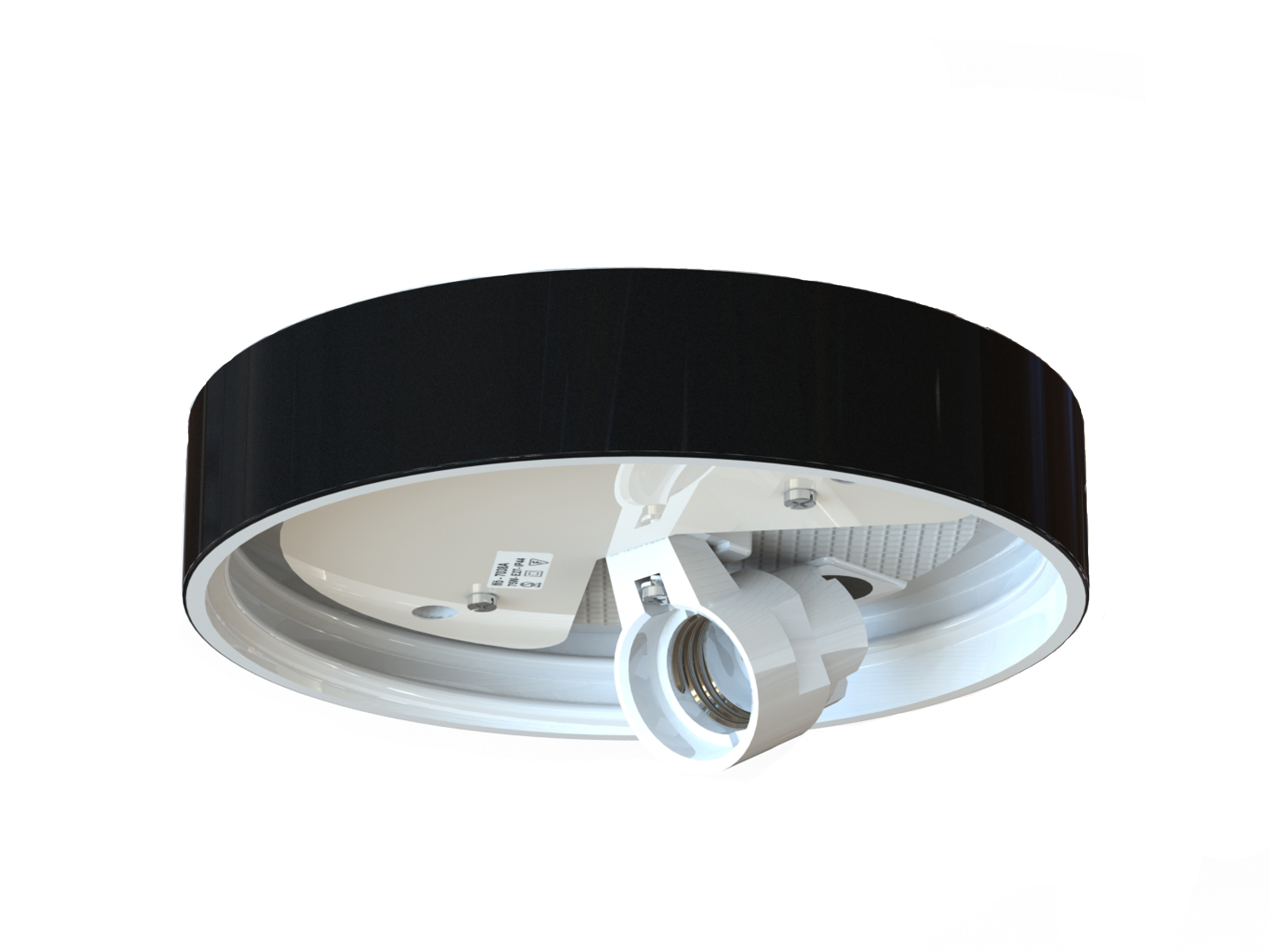 SOCKEL SVART IP44 RAK E27