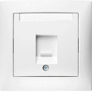 hager Uttag keystone-don enk s.1 vit