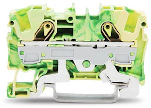 wago Rekkeklemme 2 leder 6mm2 gul/grøn
