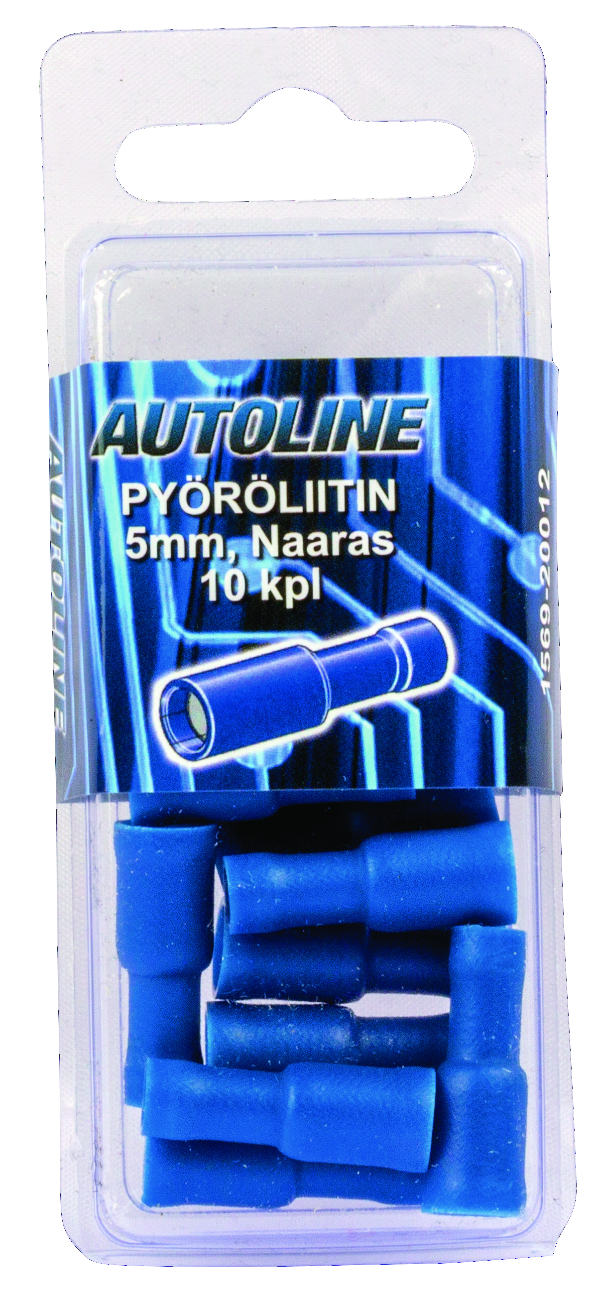 autoline Cable terminal 5.0mm female blue 10pcs