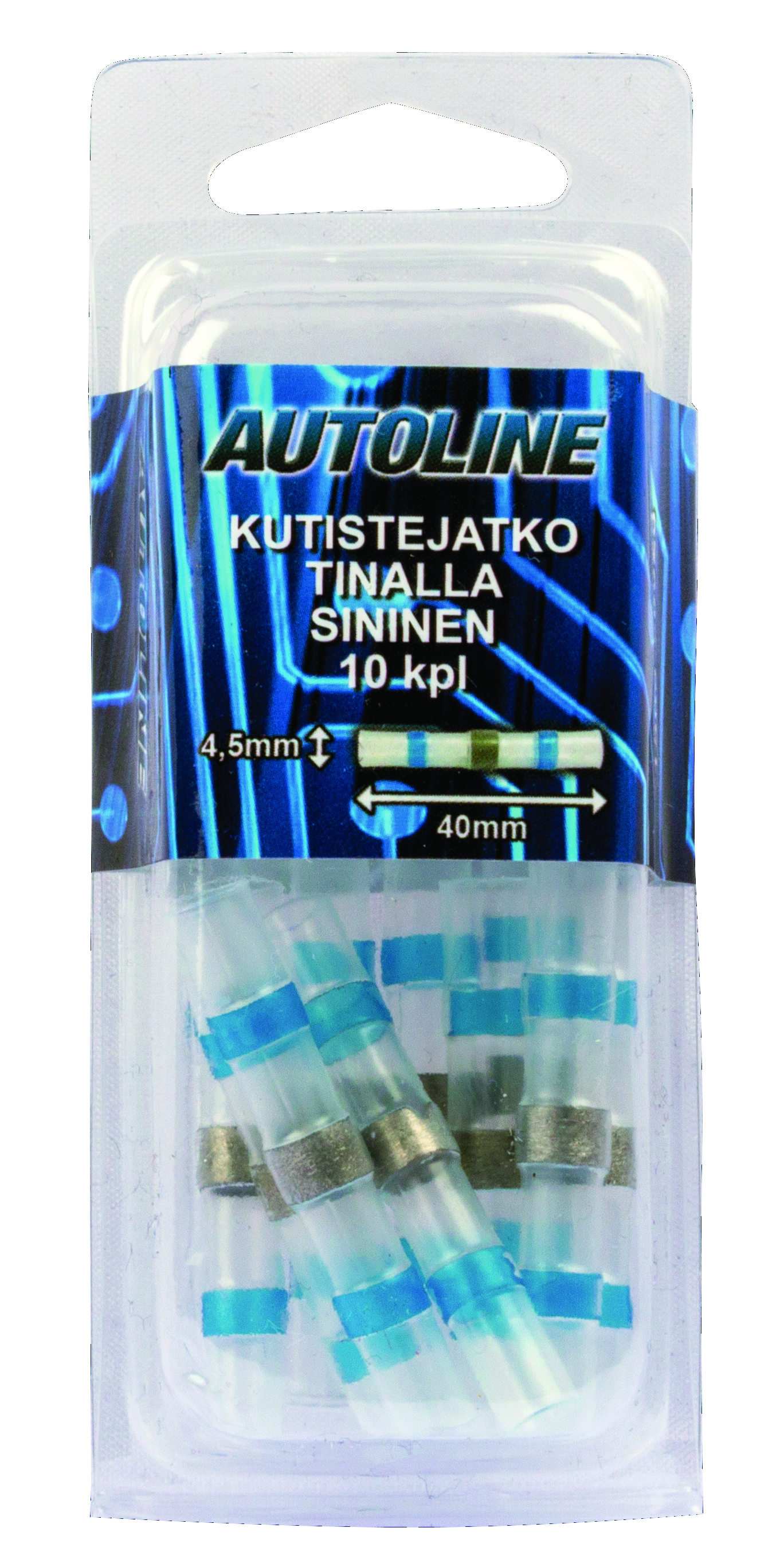 autoline Kutisteliitin sininen tinalla 1,5-2,5mm 10kpl/pkt