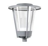 STOLPARMATUR LYKTA RETRO LED ALUGRÅ