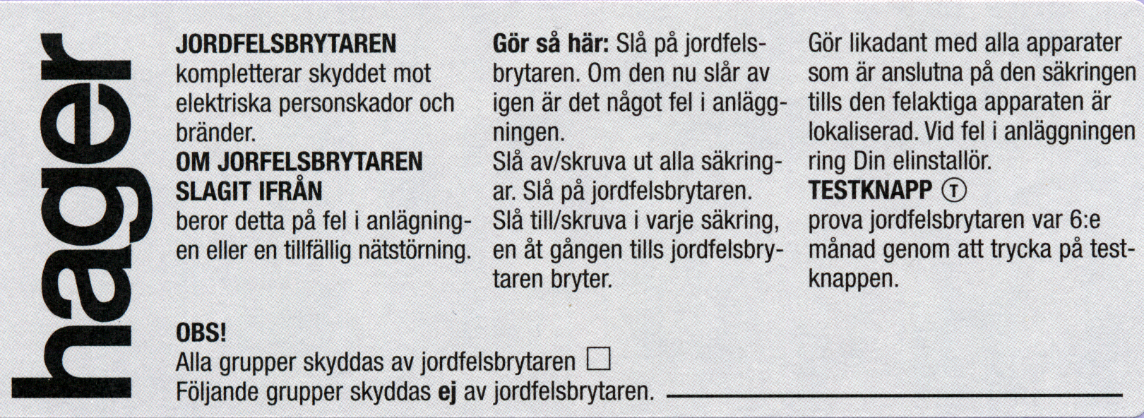 JFB-INSTRUKTION HÄFTBAR 10ST