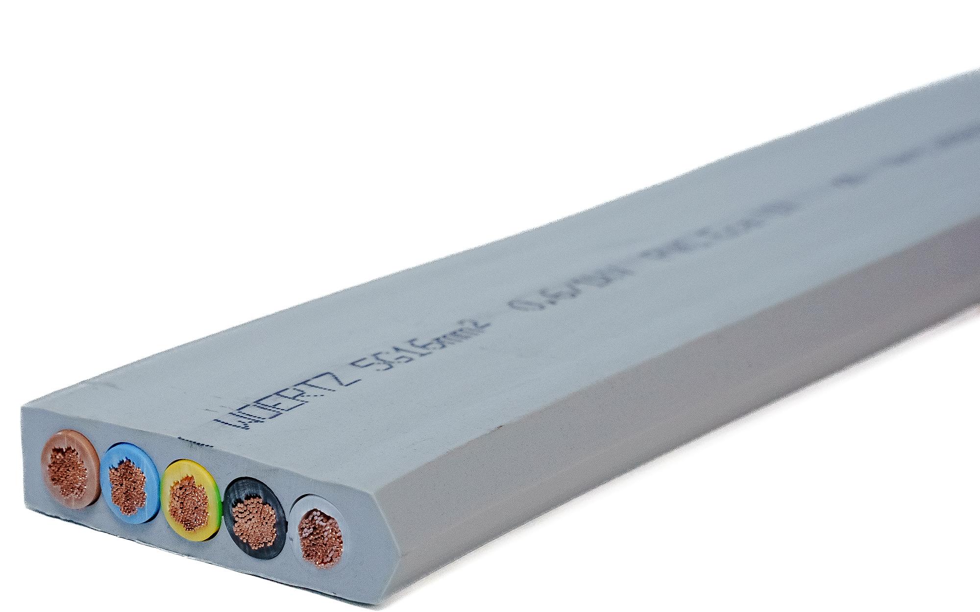 FLATKABEL 5G16MM² PVC GRÅ
