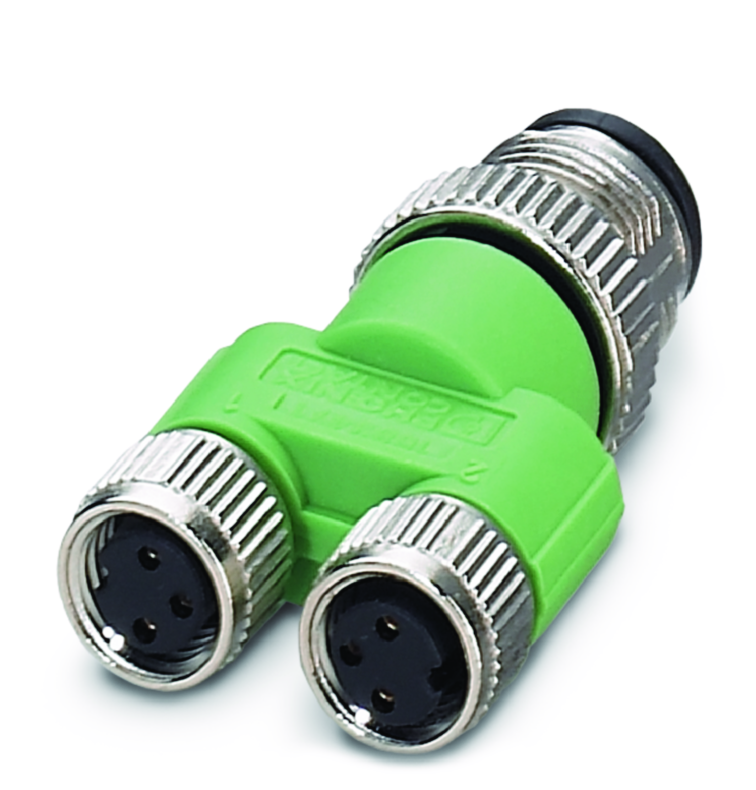 Y-SPLITTER M12 TILL 2X M8