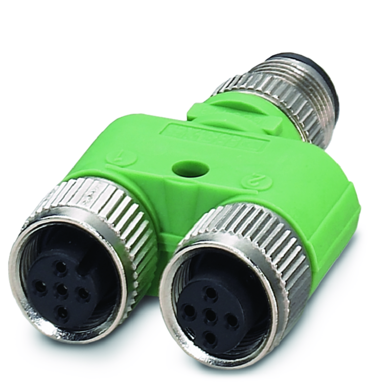 Y-SPLITTER M12 TILL 2X M12