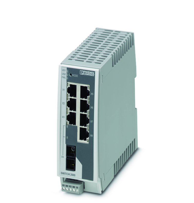 SWITCH 7-PORTAR+ 1 FIBER MM