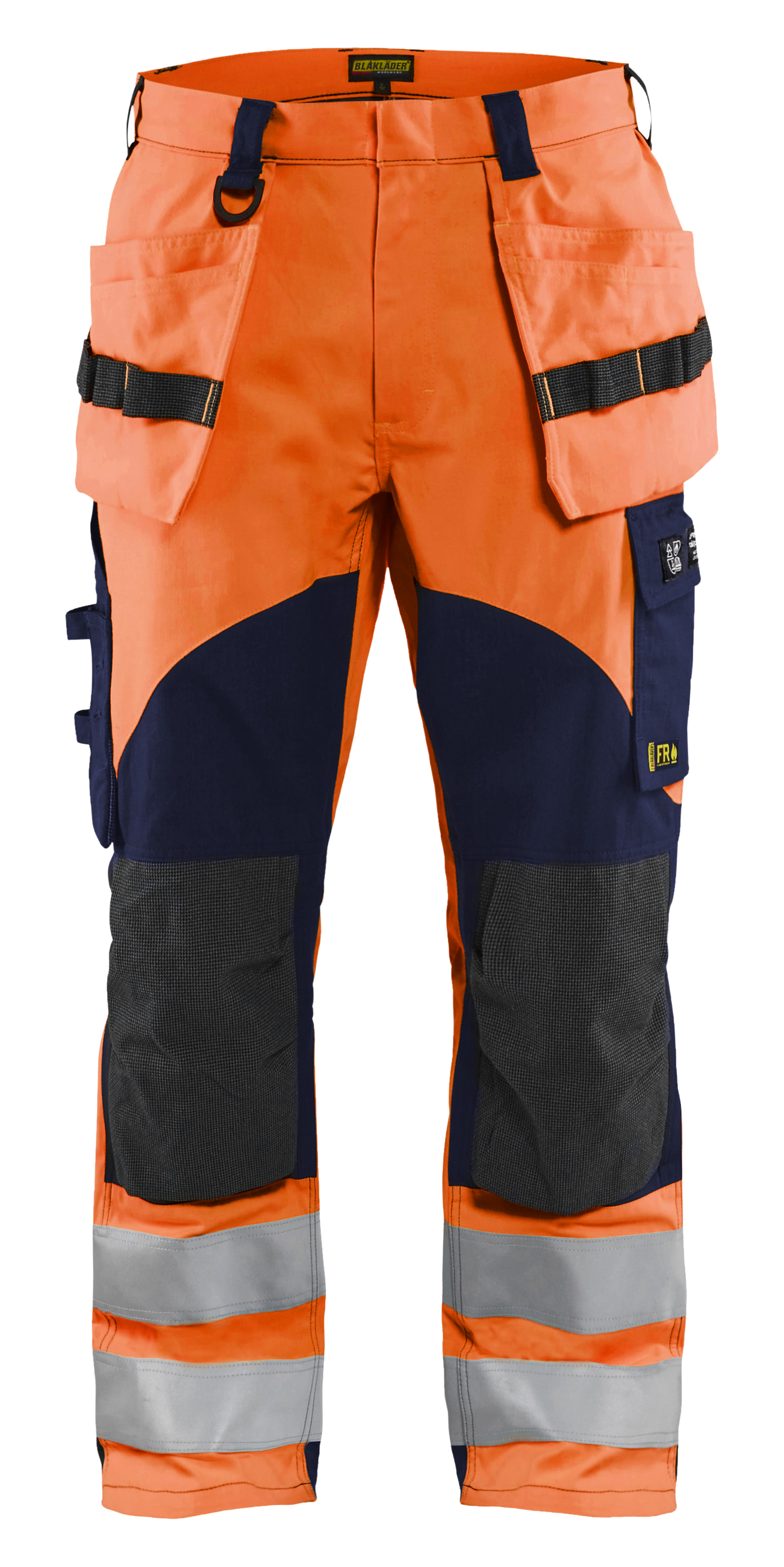 blåkläder Trousers blåkläder size c58 orange/navy blue