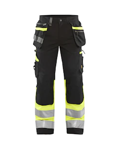 blåkläder Riipputaskuhousut blåkläder koko d112 musta/keltainen