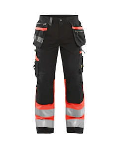 blåkläder Varselbyxa blåkäder storlek d124 svart/röd