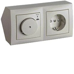 hager Hörnbox 1x timer + 1x 1-v vit