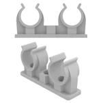 SKAVA DUBULTA D14-15mm BALTS 10gab PLASTMASA