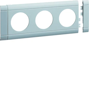 hager Frontram 3-f 80mm alu-färg