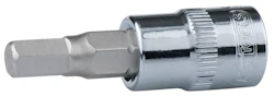 BIT SOCKET HEXAGONAL 1/4 4mm