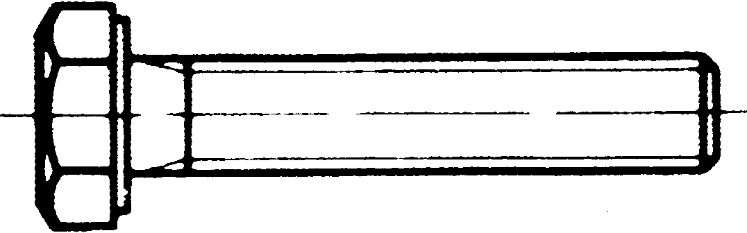 I4017-8.8U-VF M6x35 6kt Bolt