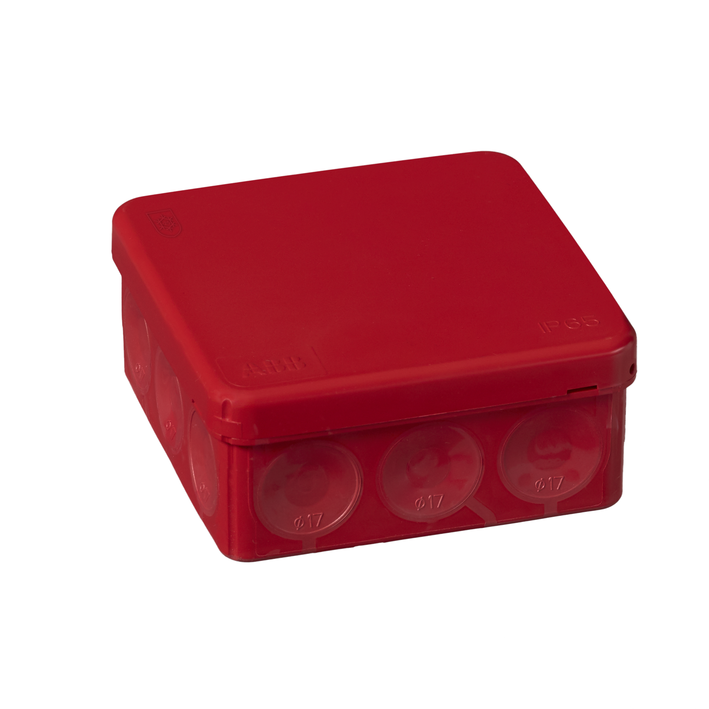 JUNCTION BOX SURF.MOUN. 86X86MM,RED,IP65