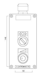 vacon Kontrollpanel vacon box 3 för vacon 100, 20, nx